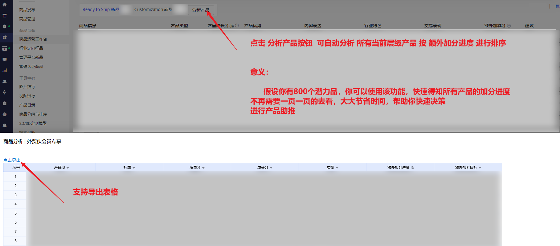 优爆品分析|一键全量分析